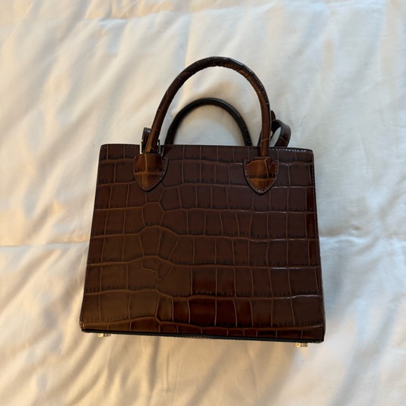 Aspinal of London Mini Madison Crocodile-Embossed Leather Handbag - Picture 4 of 5